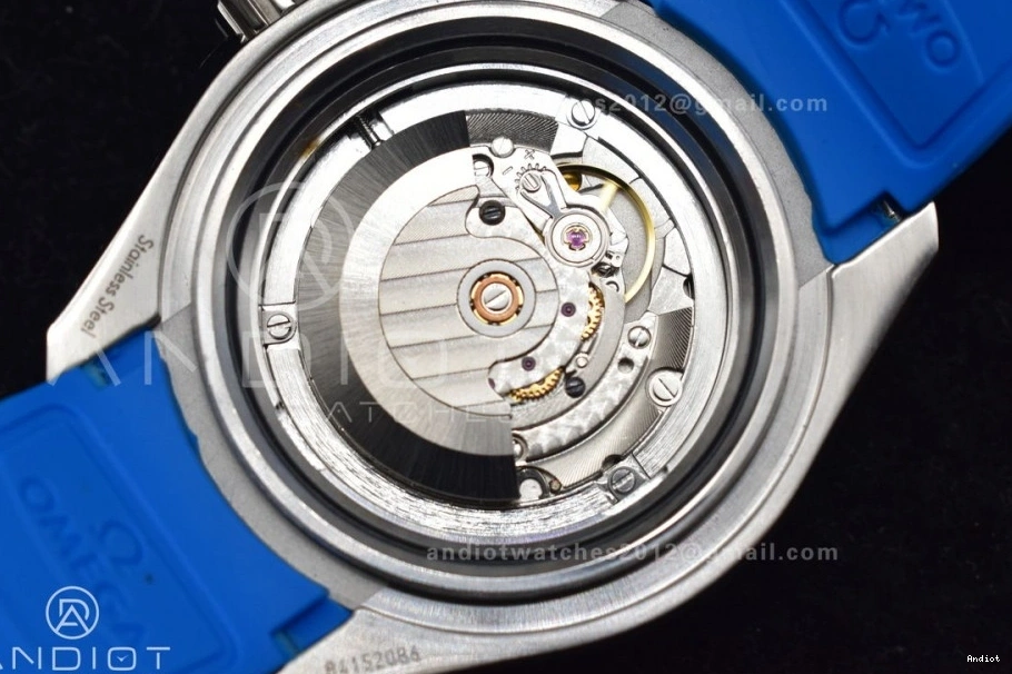 Ultra Blue 1:1 Ceramic 6000M Rubber Black Black SS Seamaster Dial TF Strap Best A2824 Bezel Deep Edition on 1218